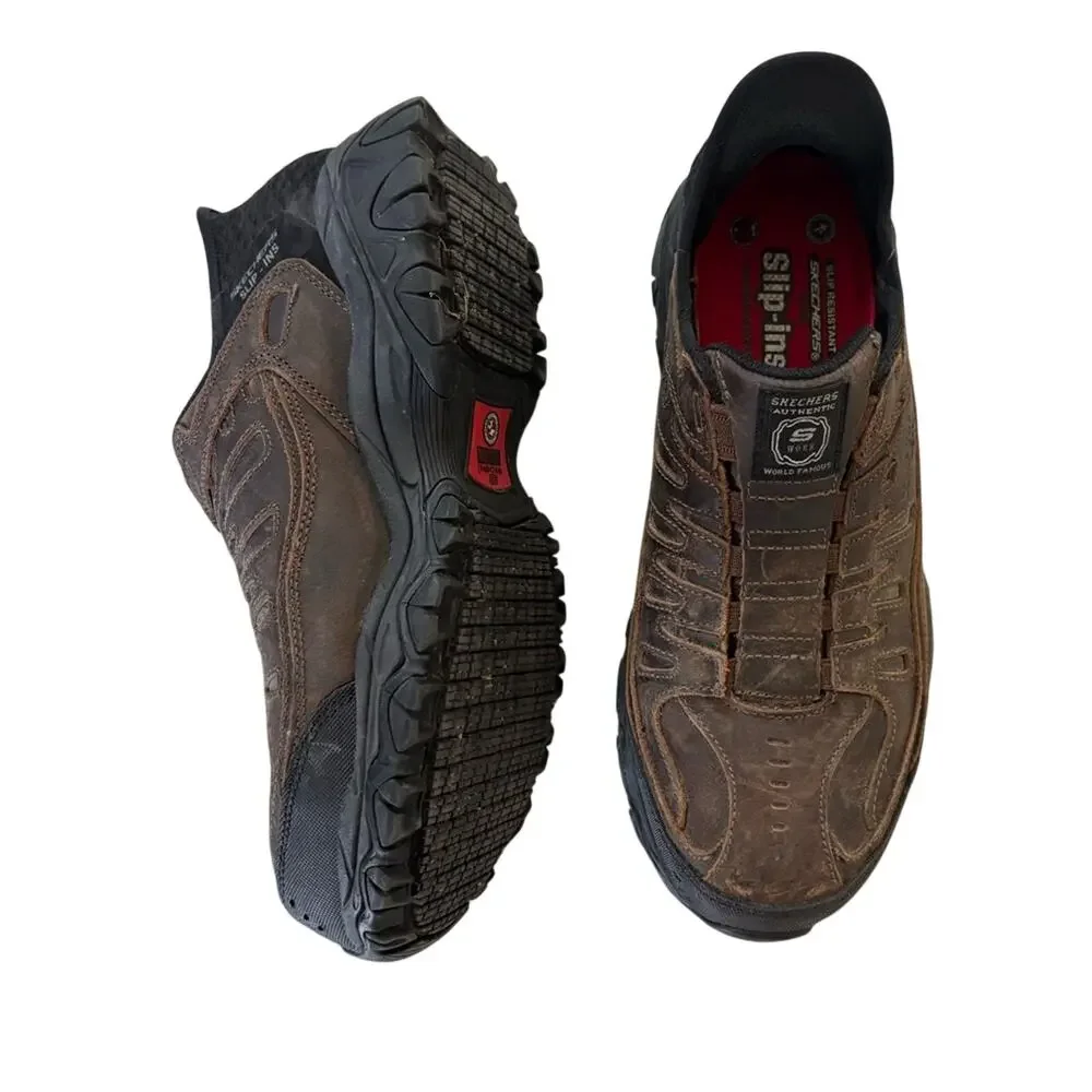 Skechers Men's Hands Free Slip-insRyker work shoes composite toe size 9